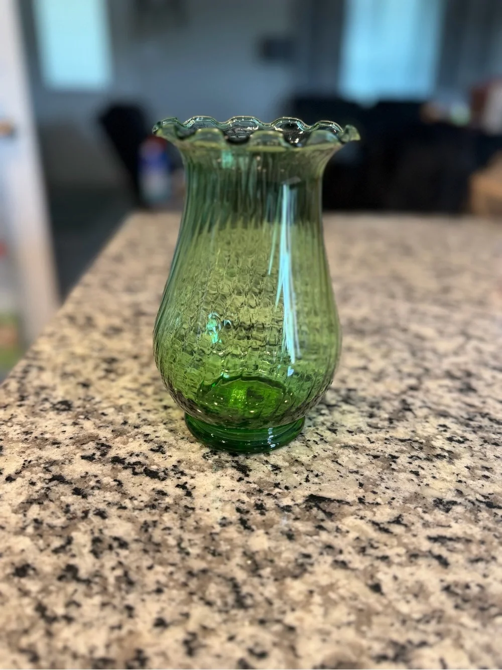 Green Decorative Glass Vase